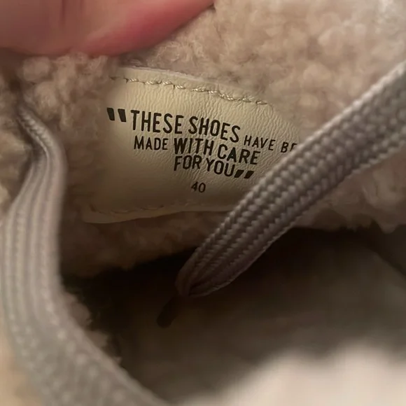 NWT VOILE BLANCHE MELANY FUR. Leather And Fabric Sneakers in Grey-Charcoal Grey - Picture 12 of 15